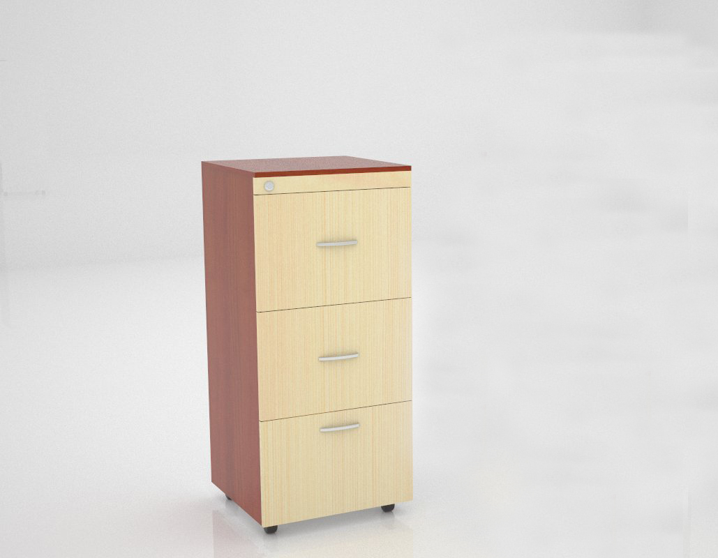 3 drawers tall